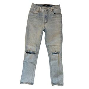 Hudson Distressed Slim Straight Leg Jean